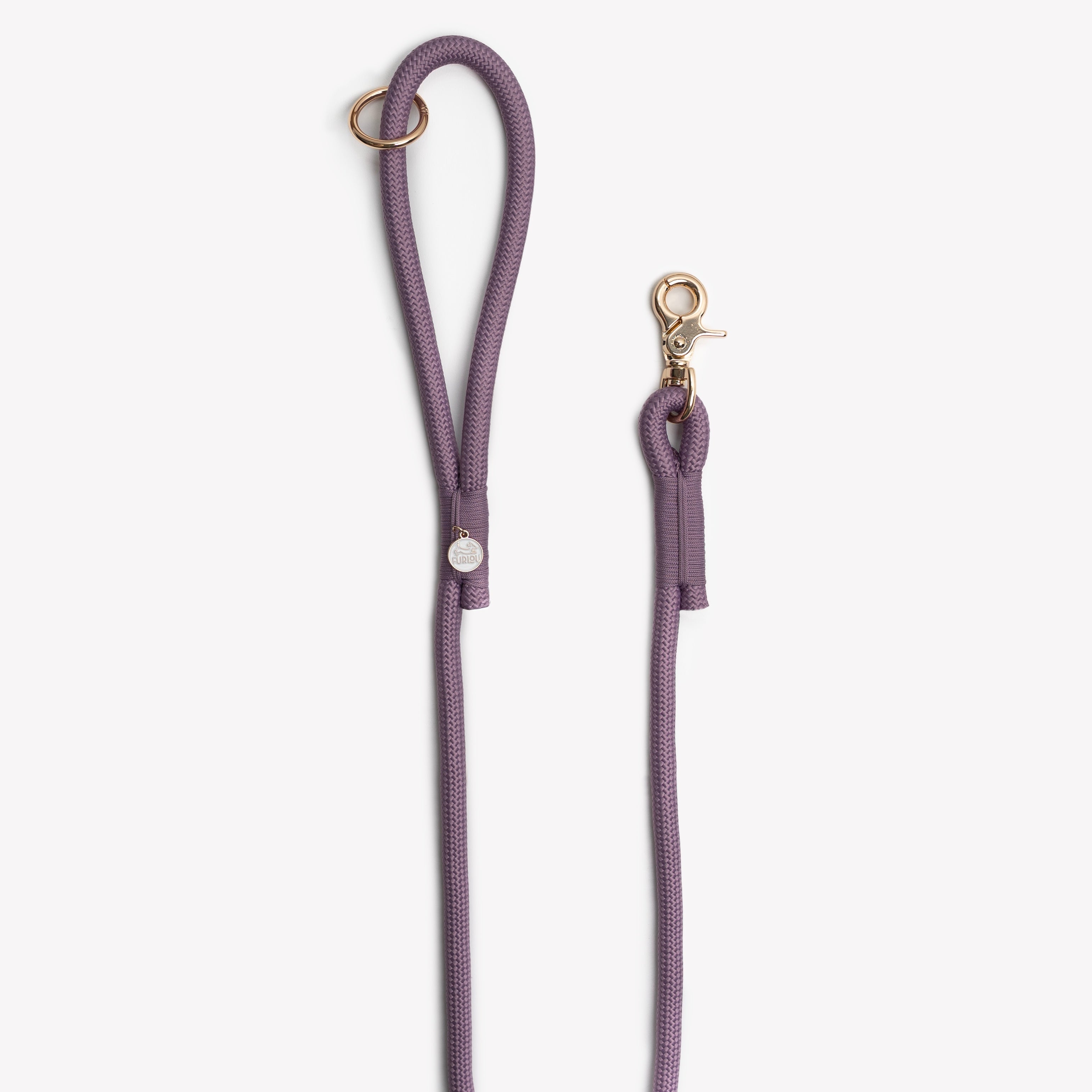 Luxury Braided Rope Leash For Strong Pullers | Lilac