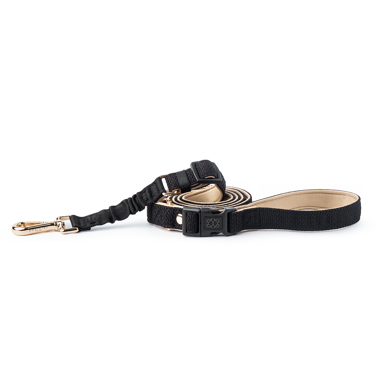 Crosby City leash with bungee and light-gold hardware