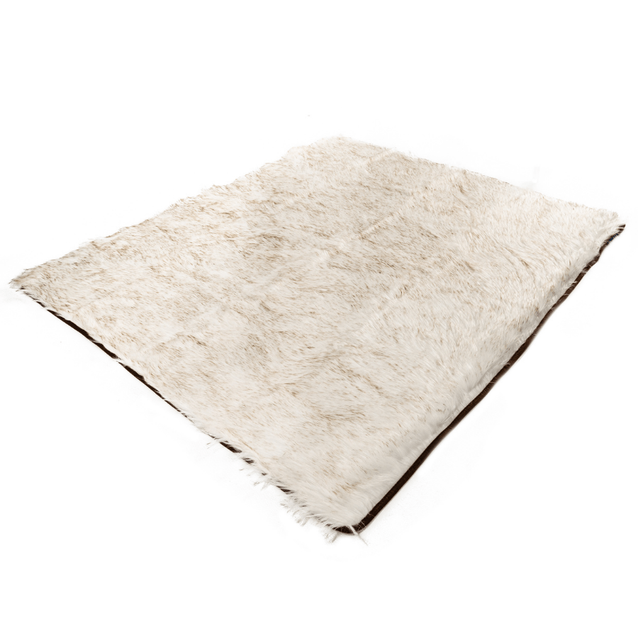 PupProtector waterproof dog blanket in white with brown accents, photo 14