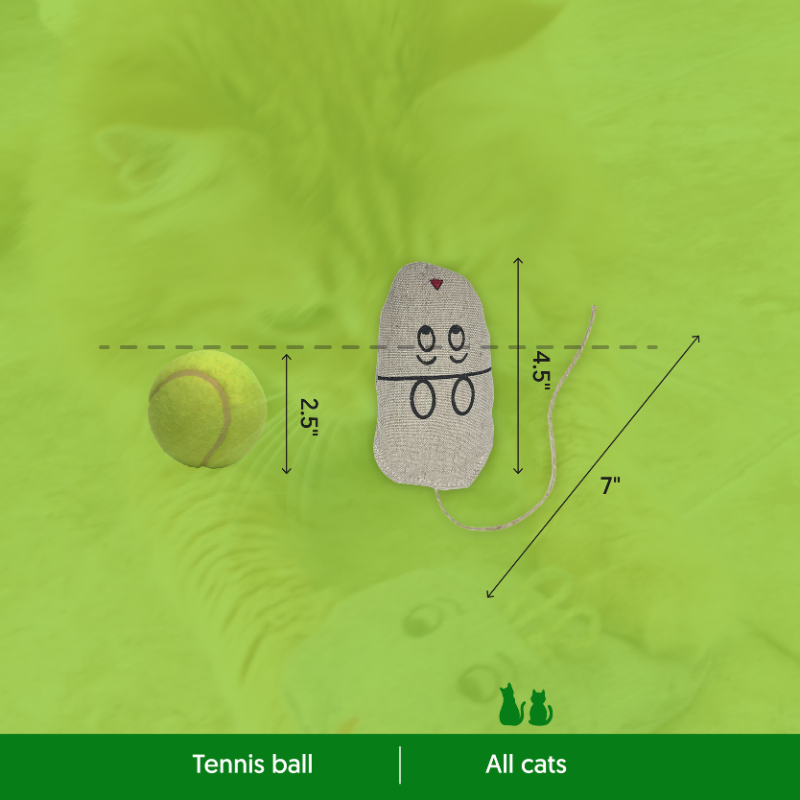 Natural Hemp Mouse Cat Toy | Non-Toxic | Eco-Mouser