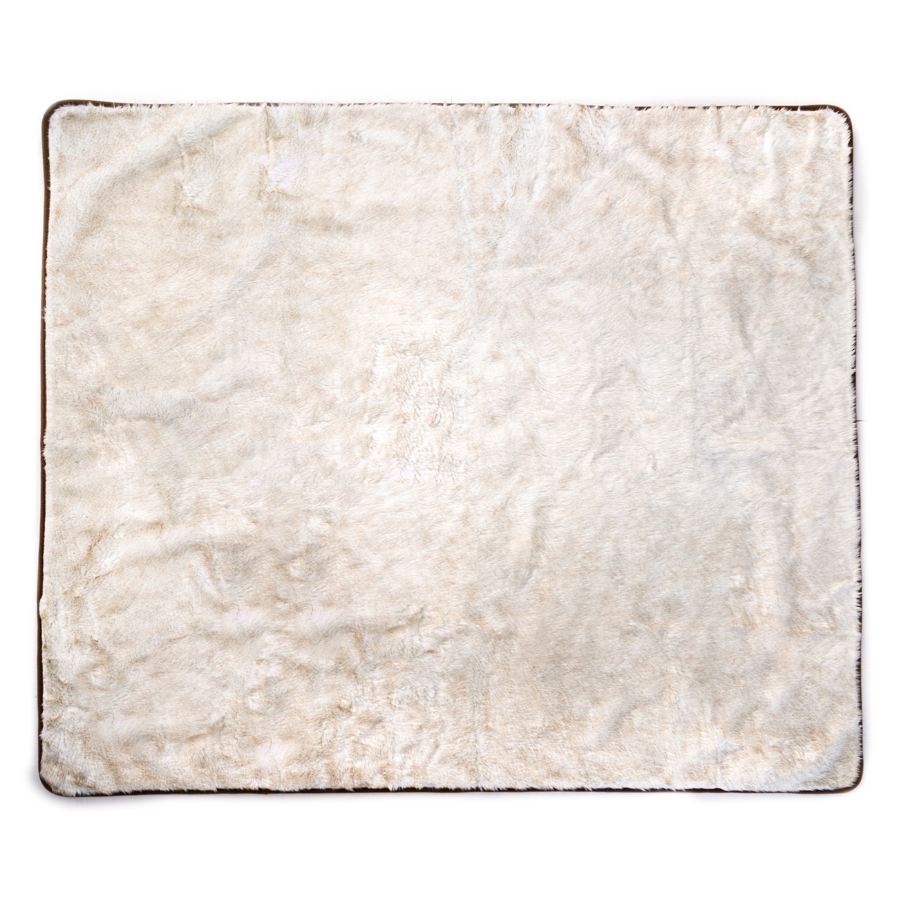 PupProtector summer short fur waterproof dog blanket in white with brown accents, photo 9