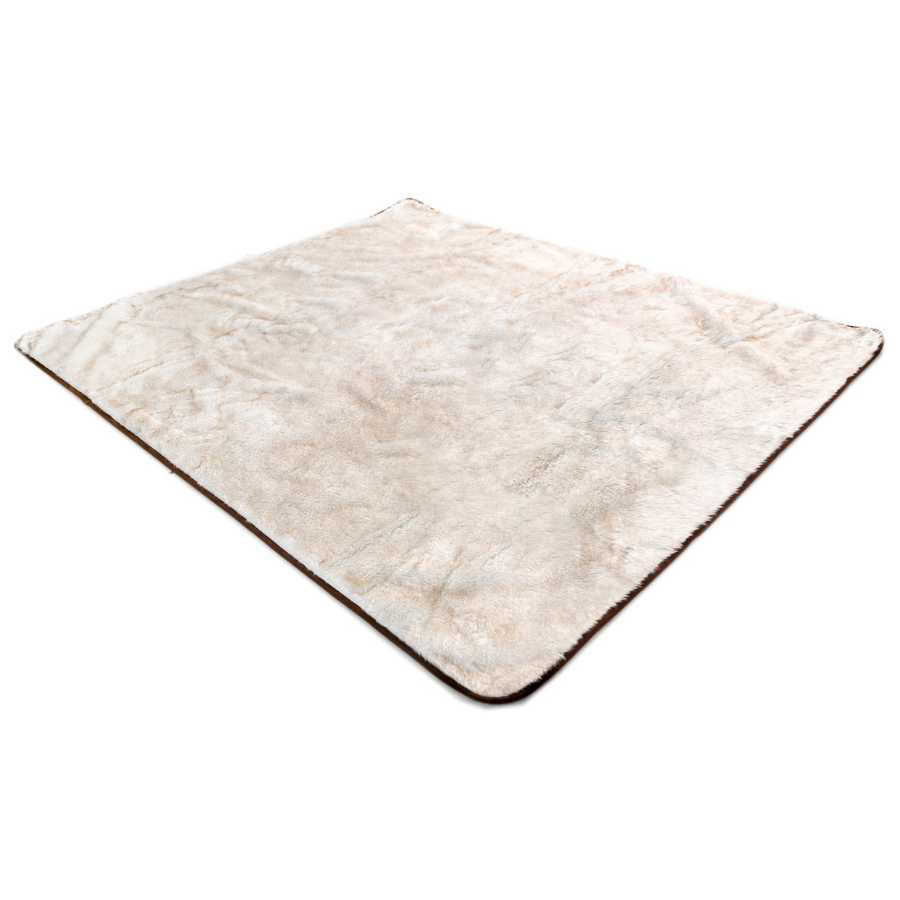 PupProtector summer short fur waterproof dog blanket in white with brown accents, photo 10