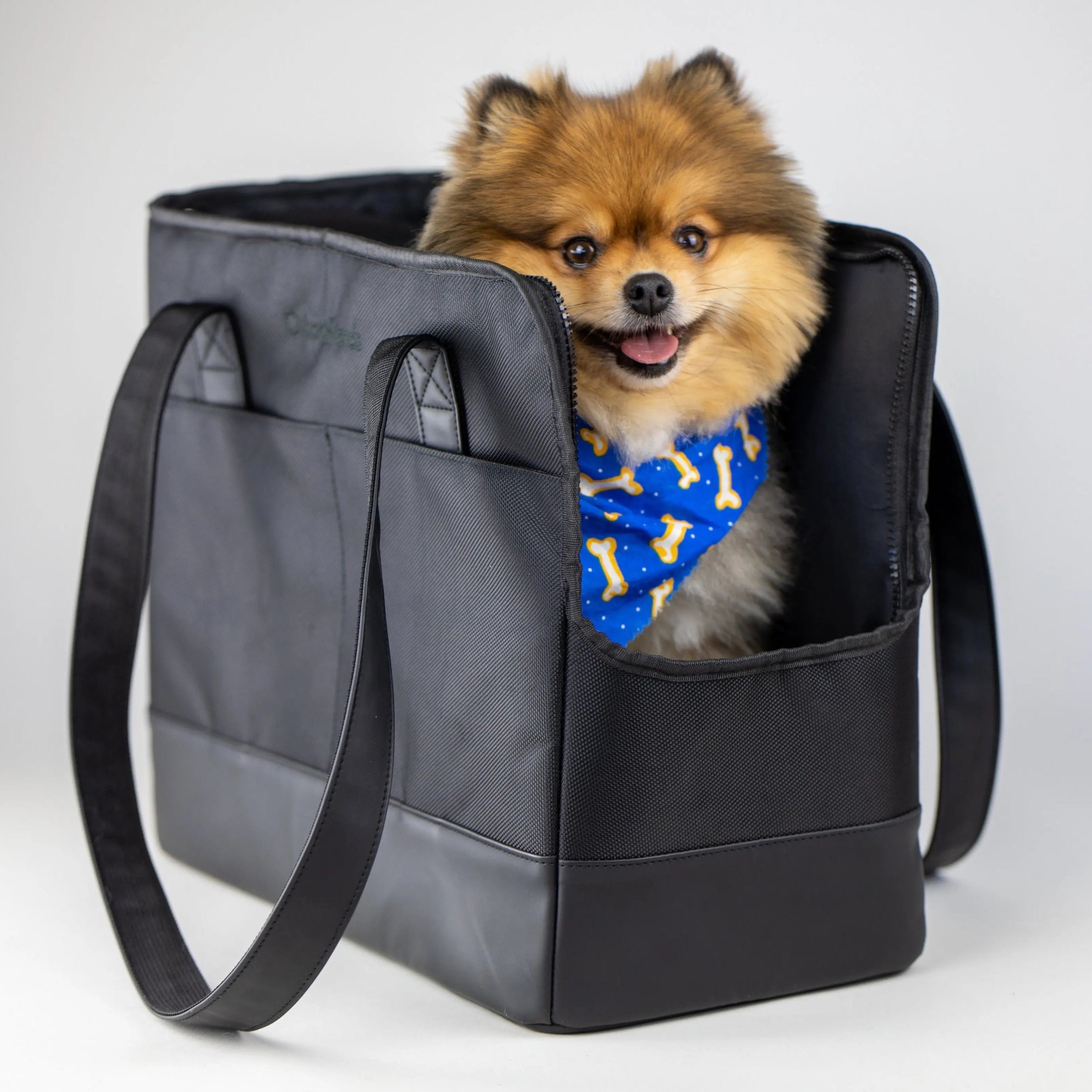 Black Tote Bag For Small Dogs