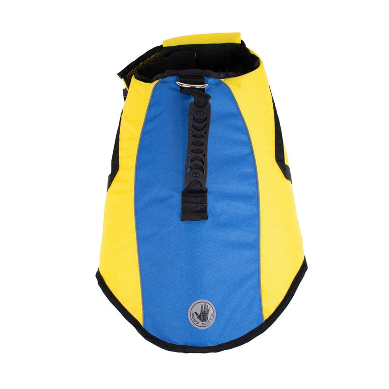 Yellow life vest for dogs by Body Glove