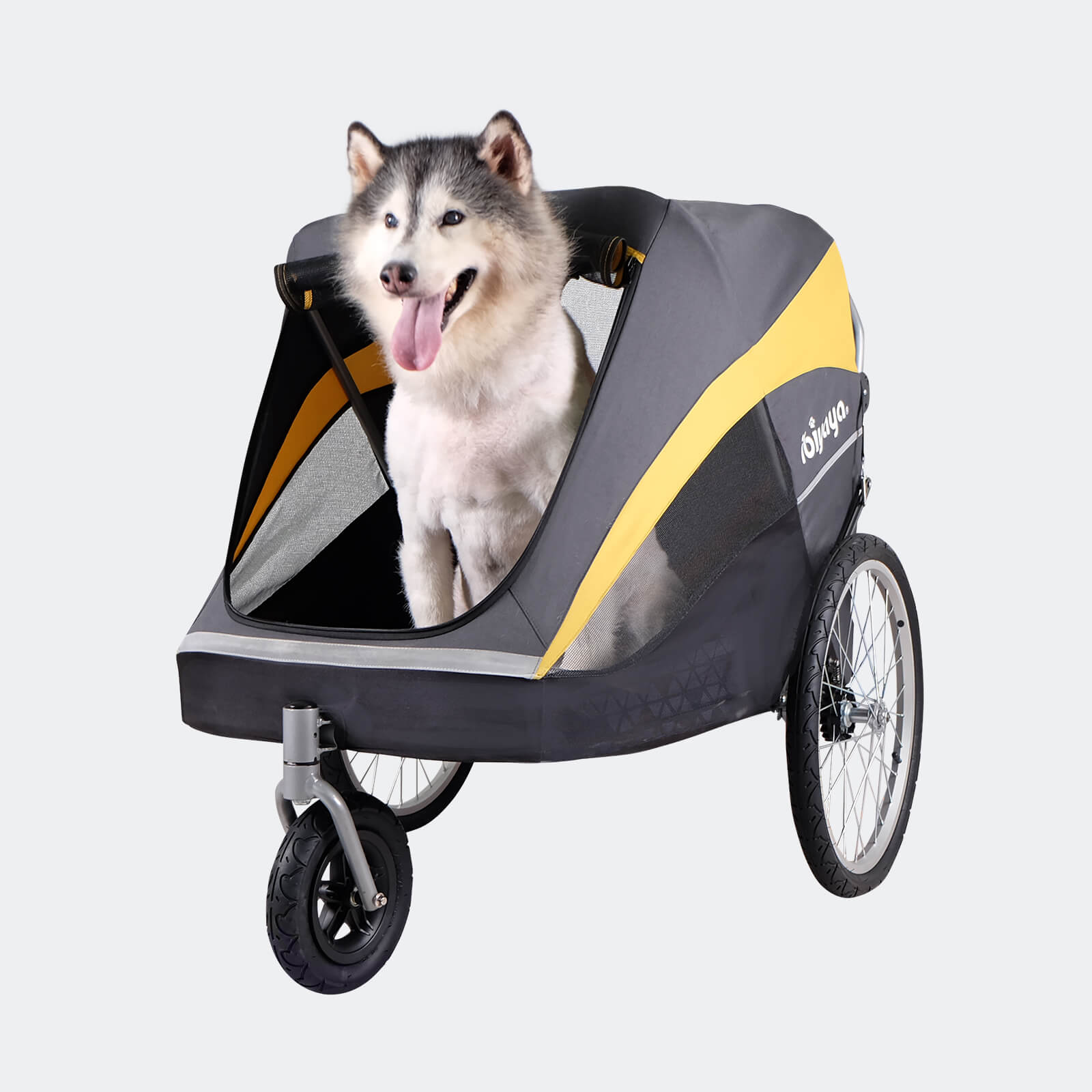 The Hercules Heavy-Duty Pro Pet Stroller Bike Trailer, 3-Wheel Extra-Large Dog Stroller