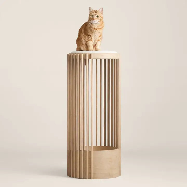 Mid-Century Modern Cat Tower & High Bed