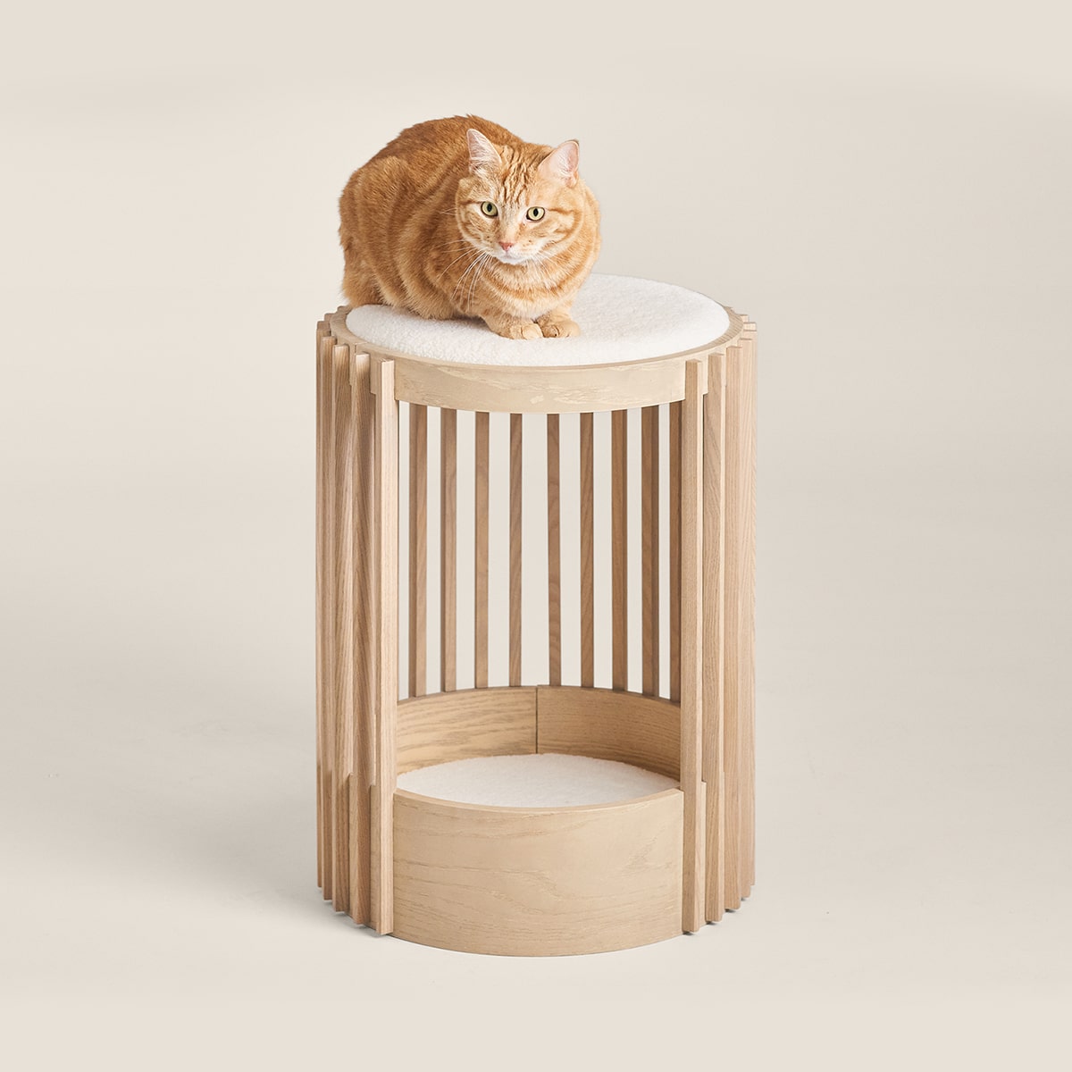 Mid-Century Modern Cat Tower & High Bed