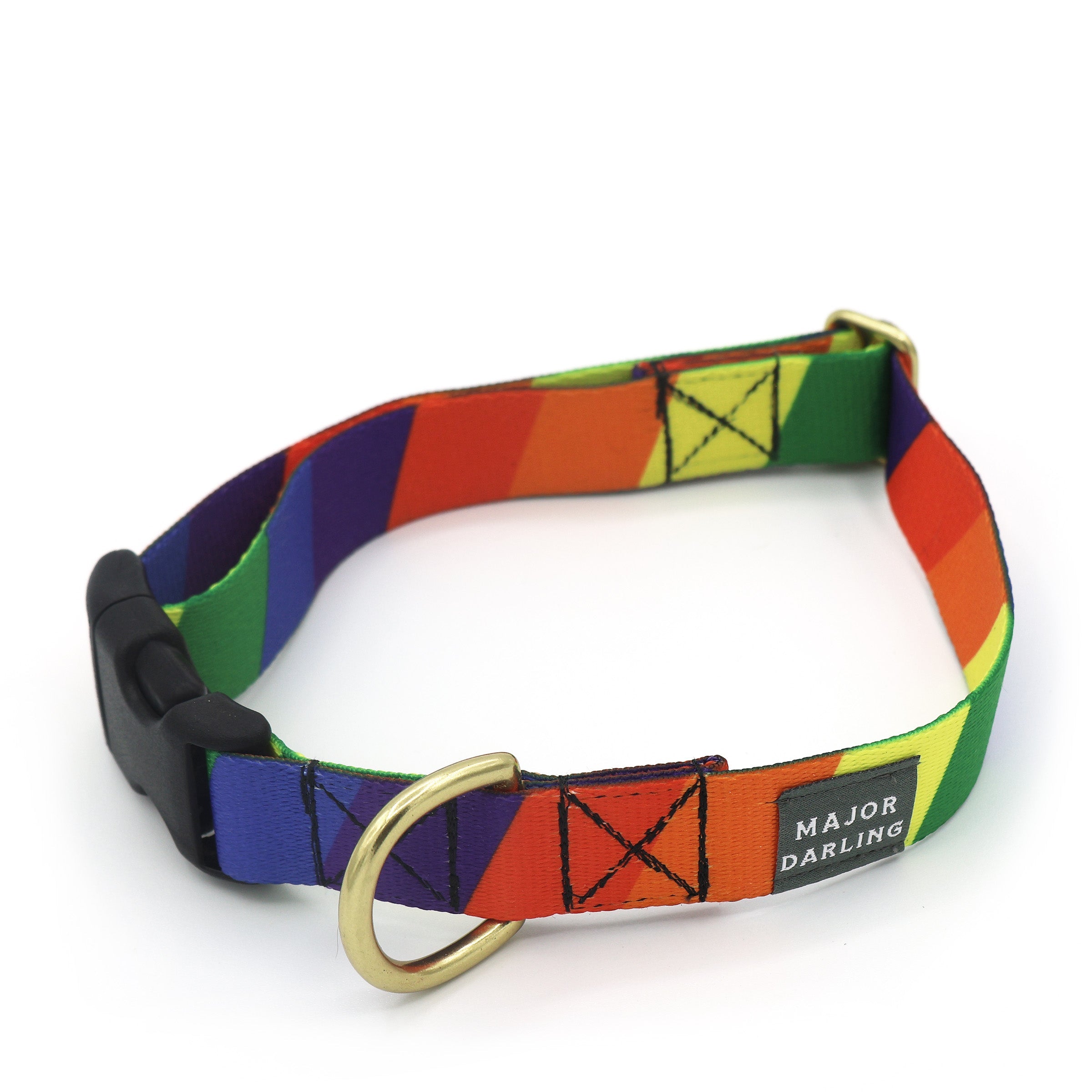 Classic snap collar For Dogs with Leopard & Rainbow Prints