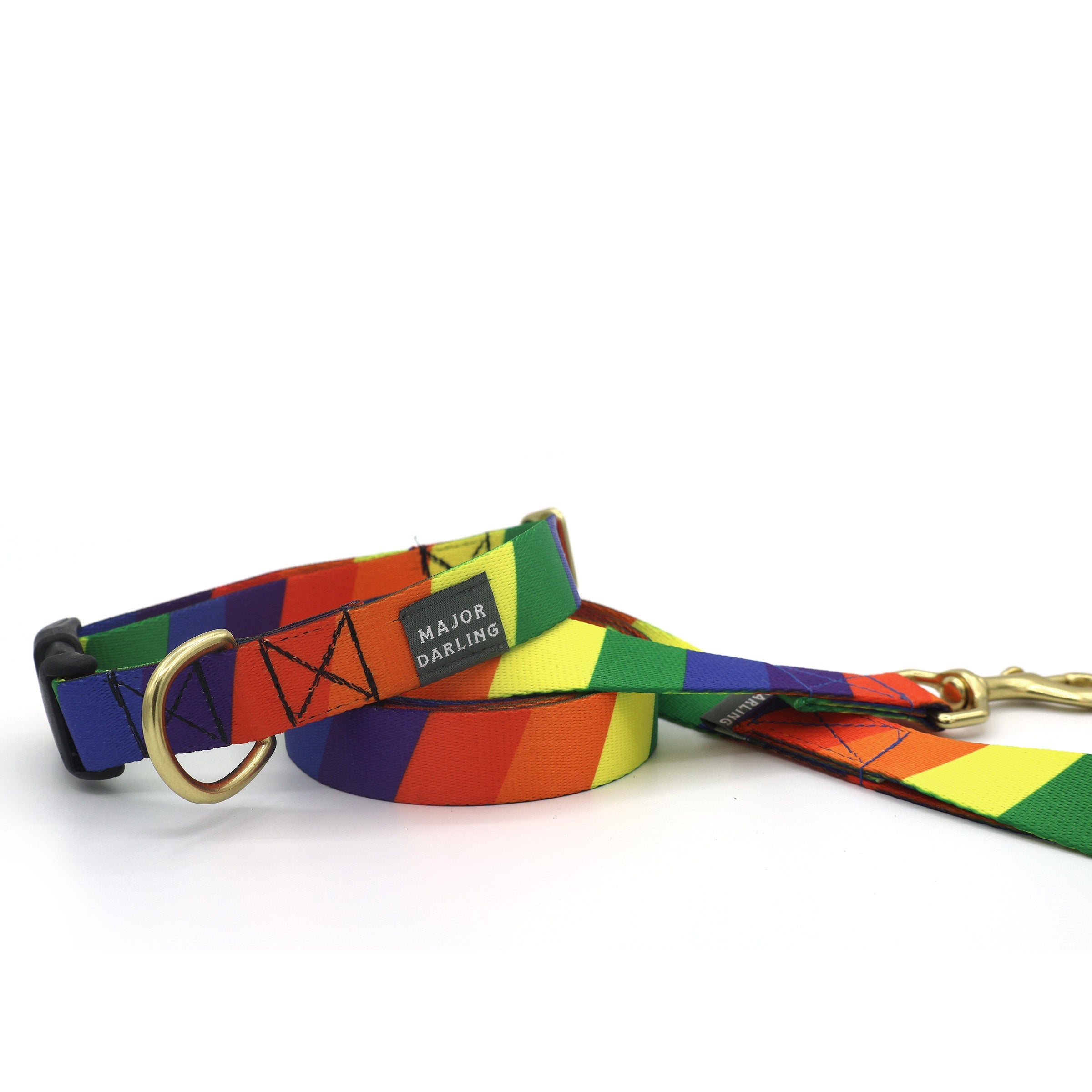 Classic snap collar For Dogs with Leopard & Rainbow Prints