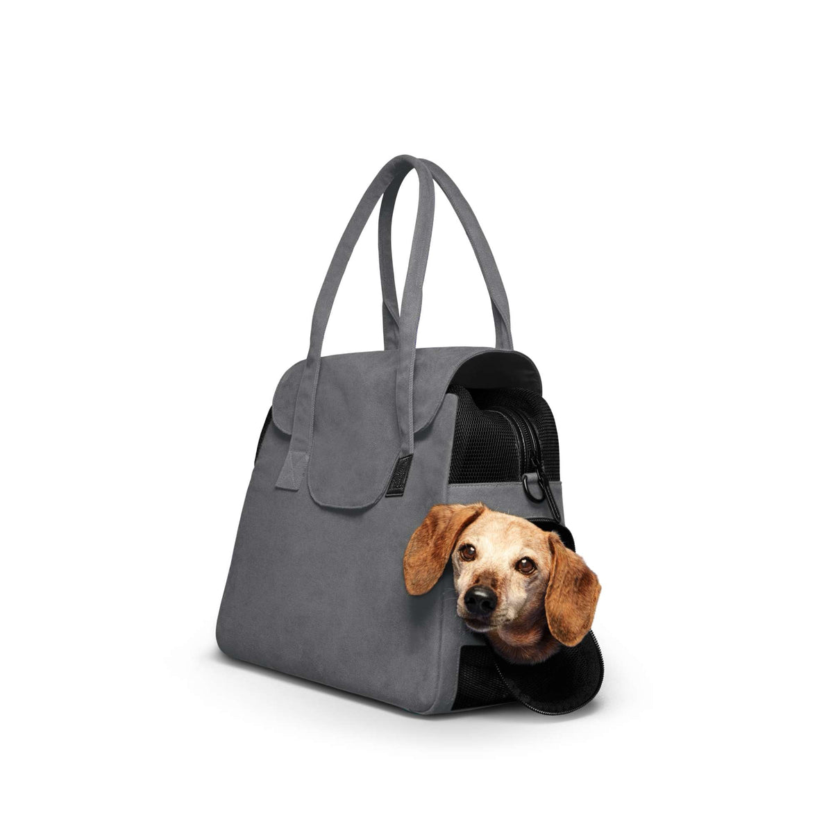 The Destination Tote in Gray | Small Dogs up to 13 lbs | TSA-Compliant In-Cabin Pet Carrier