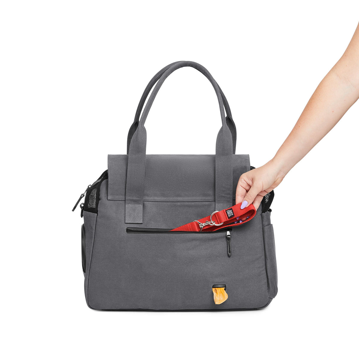 The Destination Tote in Gray | Small Dogs up to 13 lbs | TSA-Compliant In-Cabin Pet Carrier