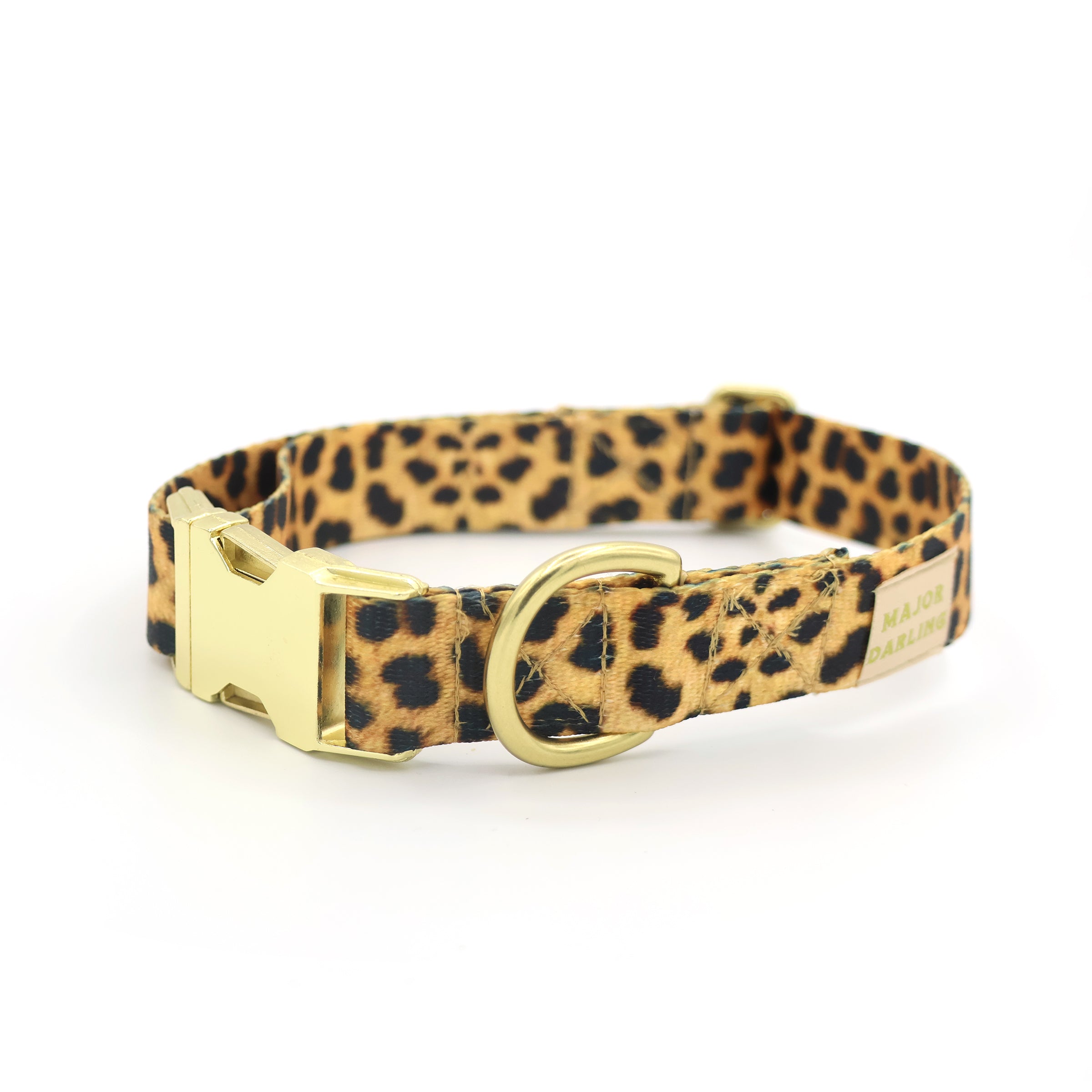 not-so-basic snap dog collar / leopard