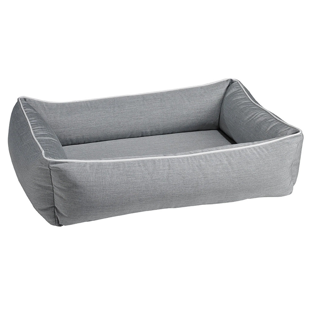 Light heather grey dog bed with removable color in lrge size by Bowsers