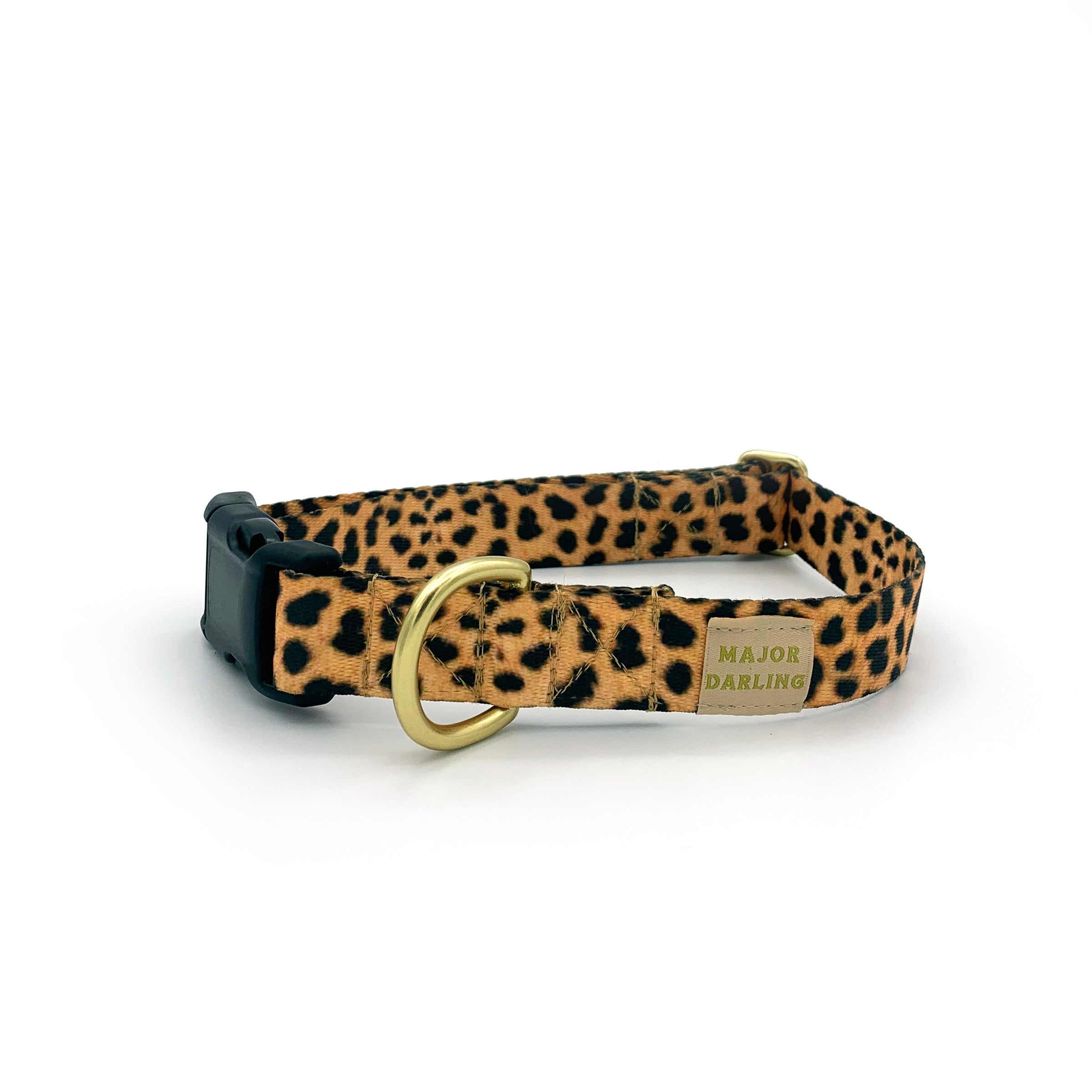 not-so-basic snap dog collar / leopard