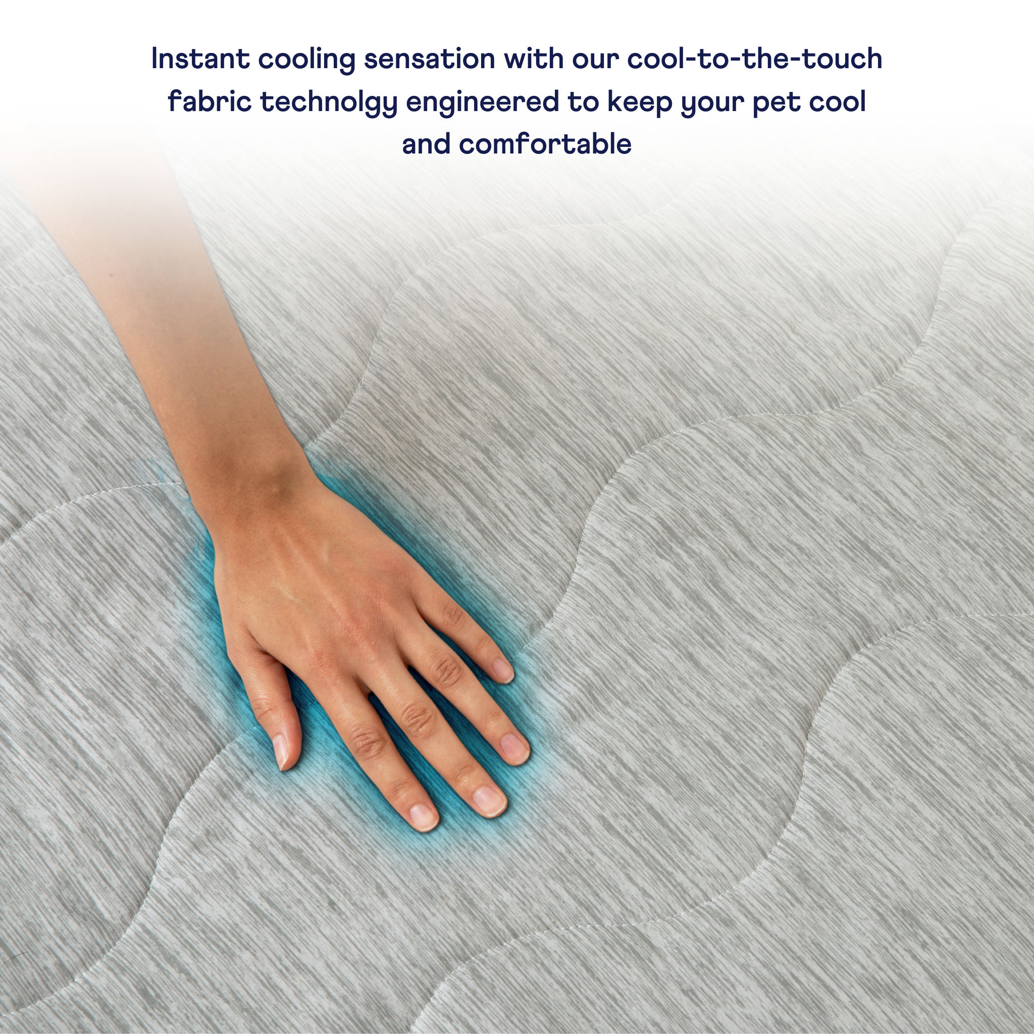 PupChill™ Cooling Waterproof Pet Blanket - Arctic Grey
