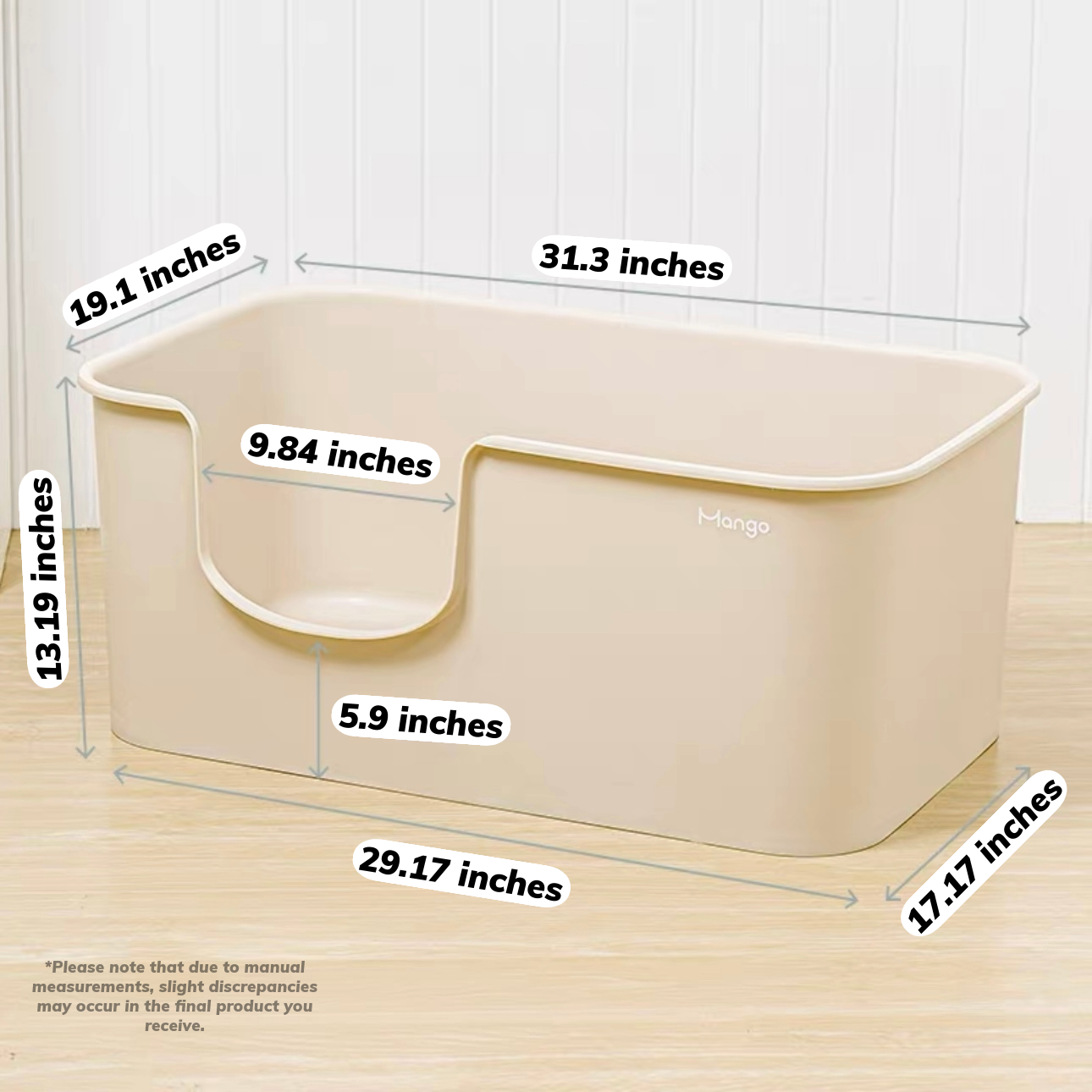 Extra Large Litter Box for Big Cats & Multi-Cat Homes
