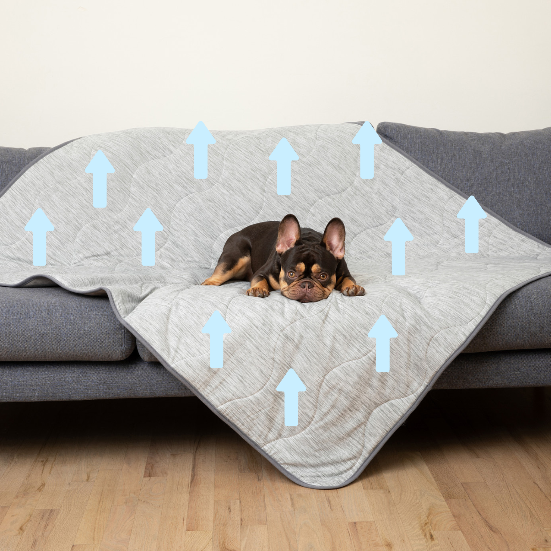 PupChill™ Cooling Waterproof Pet Blanket - Arctic Grey