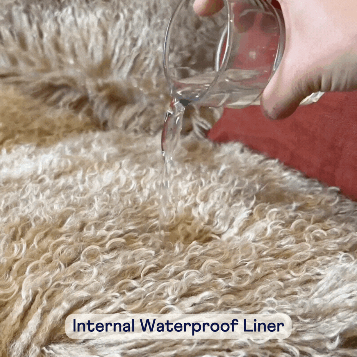 Faux fur waterproof liner
