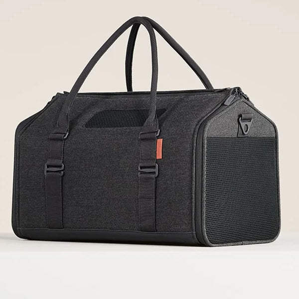 Stylish black porto cat carrier airlines approved