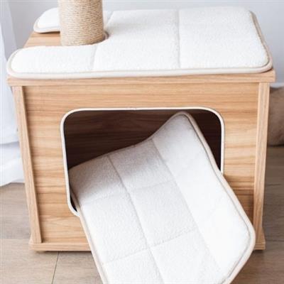 Catry Cedar Wooden Cat Tree