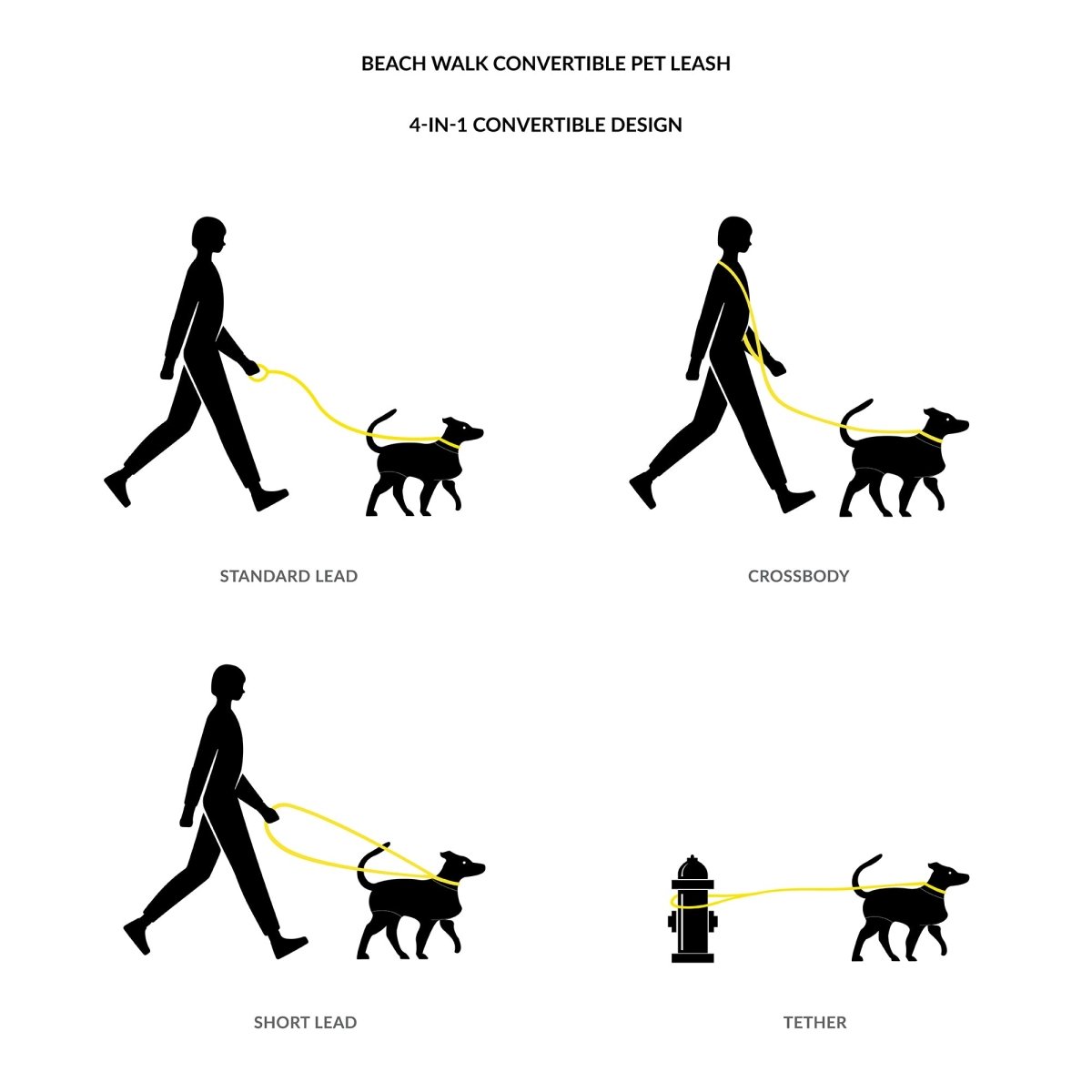Body Glove Beach Walk Hands-free Pet Leash