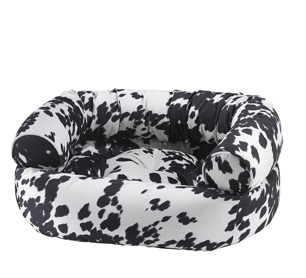 Bowsers Double Donut Sofa Dog Bed Cowhide