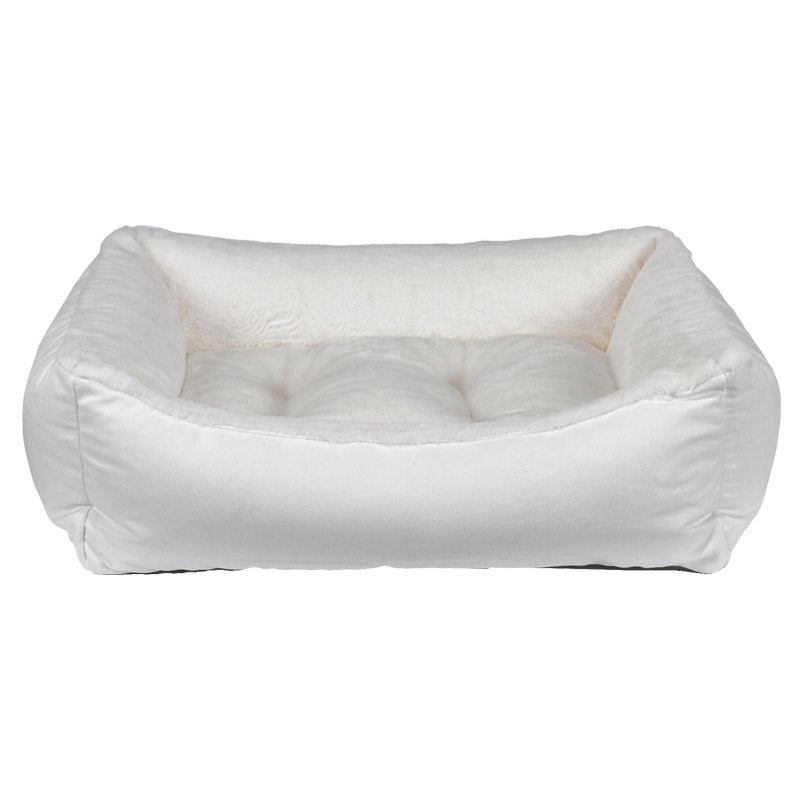 Bowsers Scoop Dog Bed – Soft Faux Fur, Calming Comfort & Washable Cover
