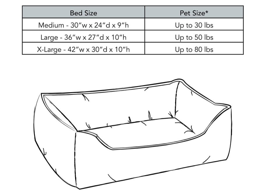 Canvas Dog Bed Kuddle Lounge Comfort Bolster