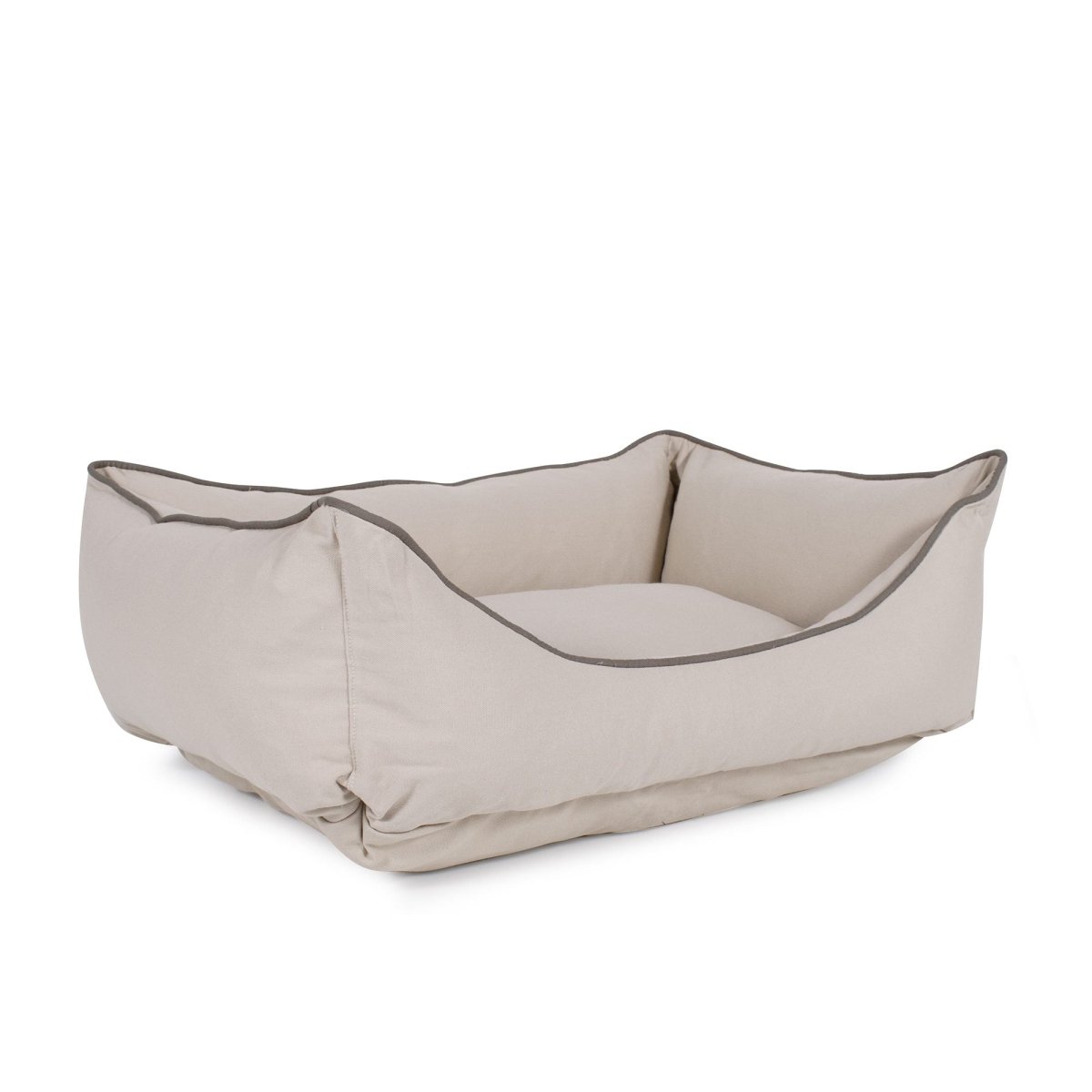 Canvas Dog Bed Kuddle Lounge Comfort Bolster