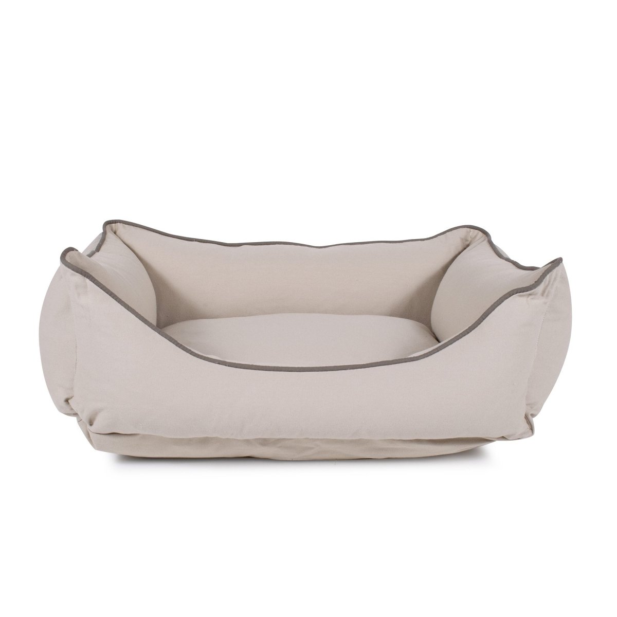 Canvas Dog Bed Kuddle Lounge Comfort Bolster