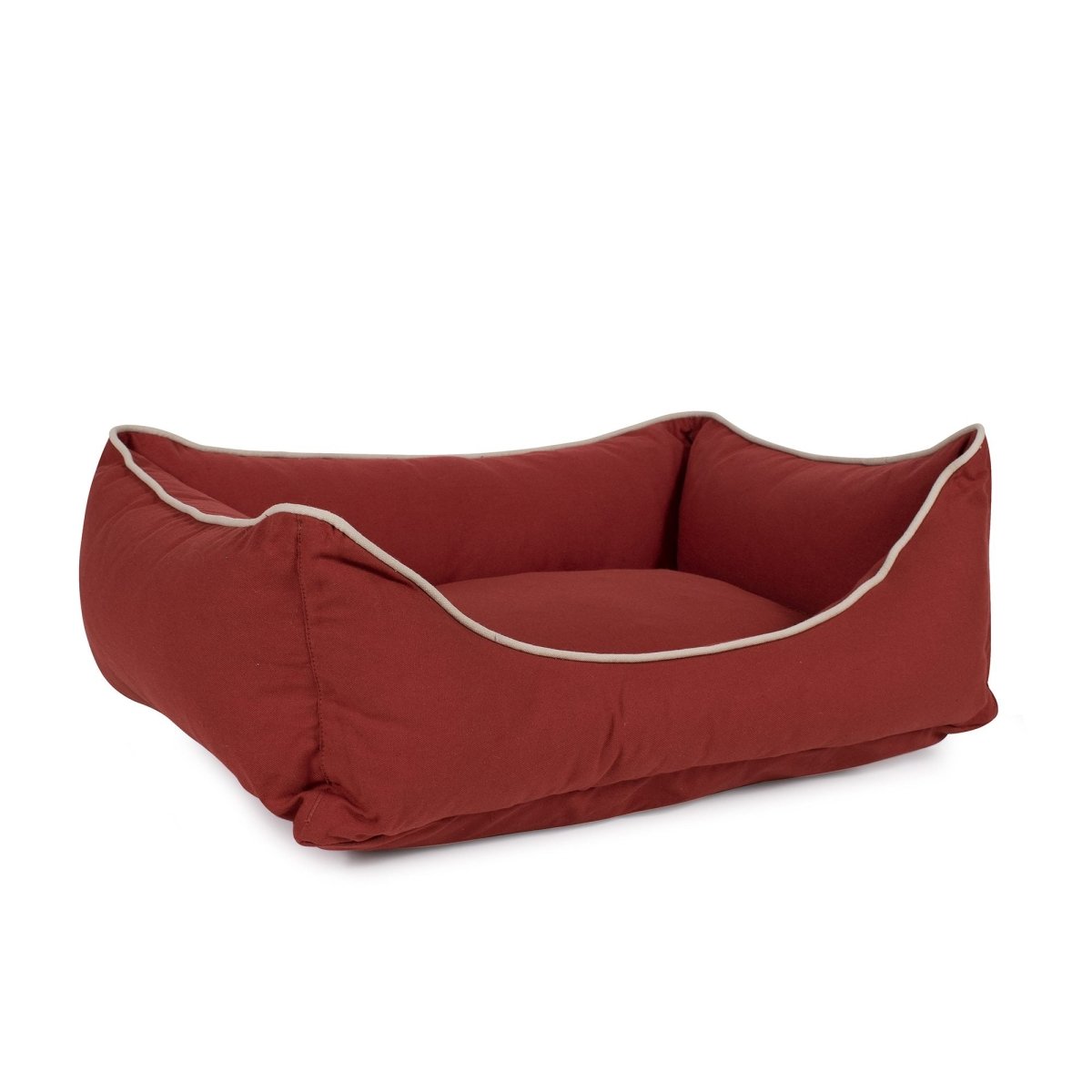 Canvas Dog Bed Kuddle Lounge Comfort Bolster