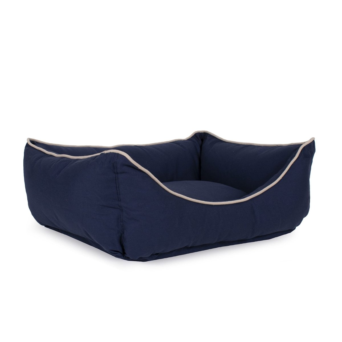 Canvas Dog Bed Kuddle Lounge Comfort Bolster