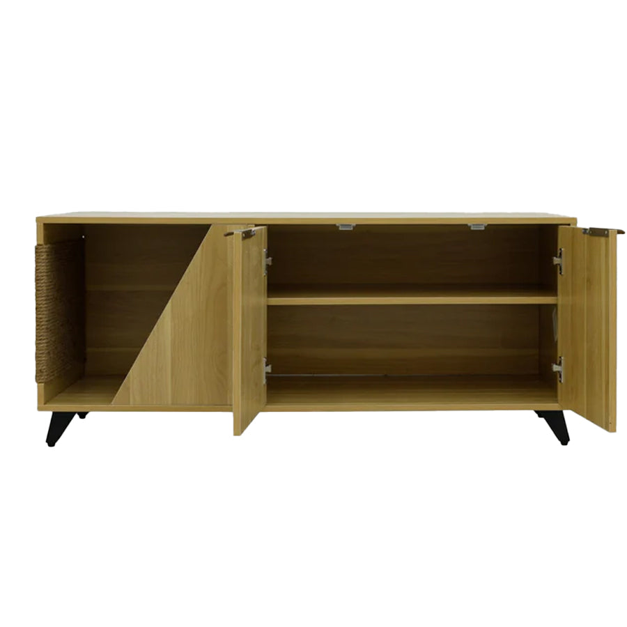 Hidden Wooden Cat Litter Box Enclosure Cabinet for Cats