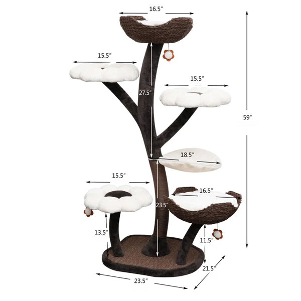 Catry Blossom Large Cat Tree 59"