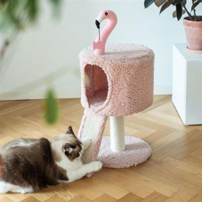 Catry Flamingo Cat Tree with Scratching Pad