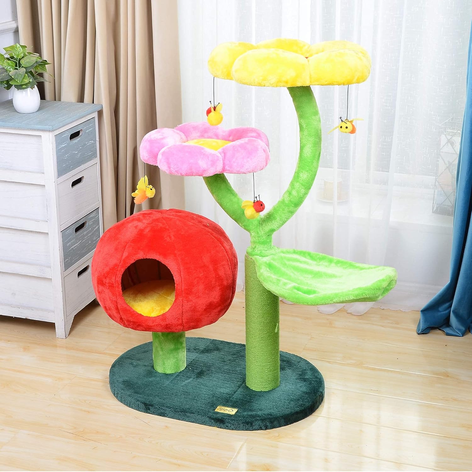 Catry floral whimsical cat tree