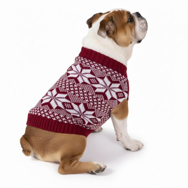 Fair Isle Knitted Dog Sweater