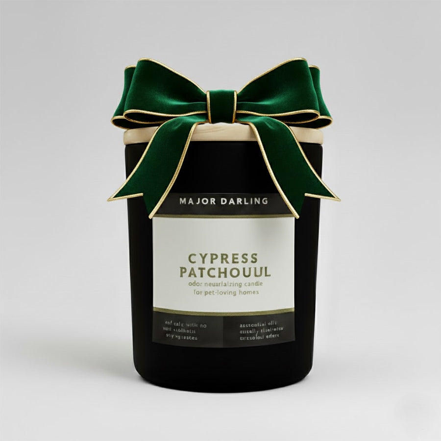 Pet Odor Neutralizing Soy Candle | Cypress Patchouli