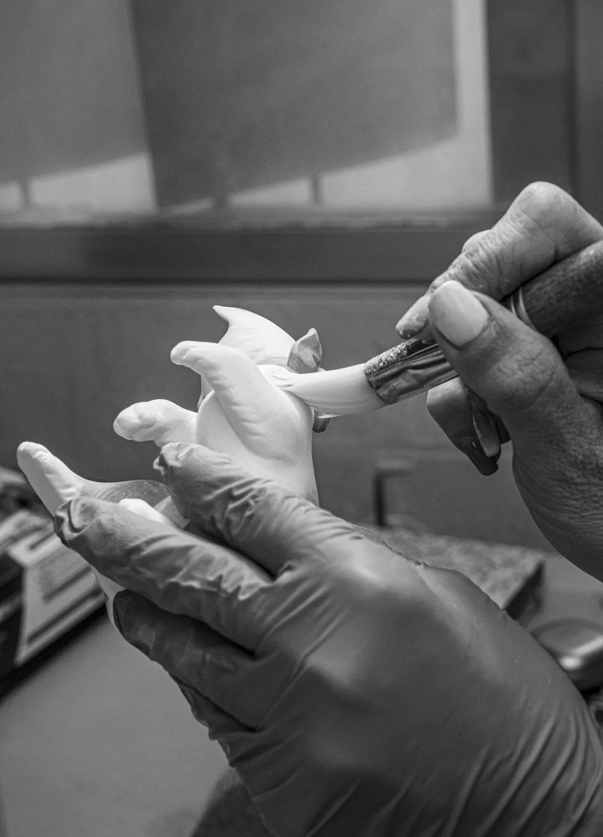 Lladro Porcelain Cat and Mouse Figurine