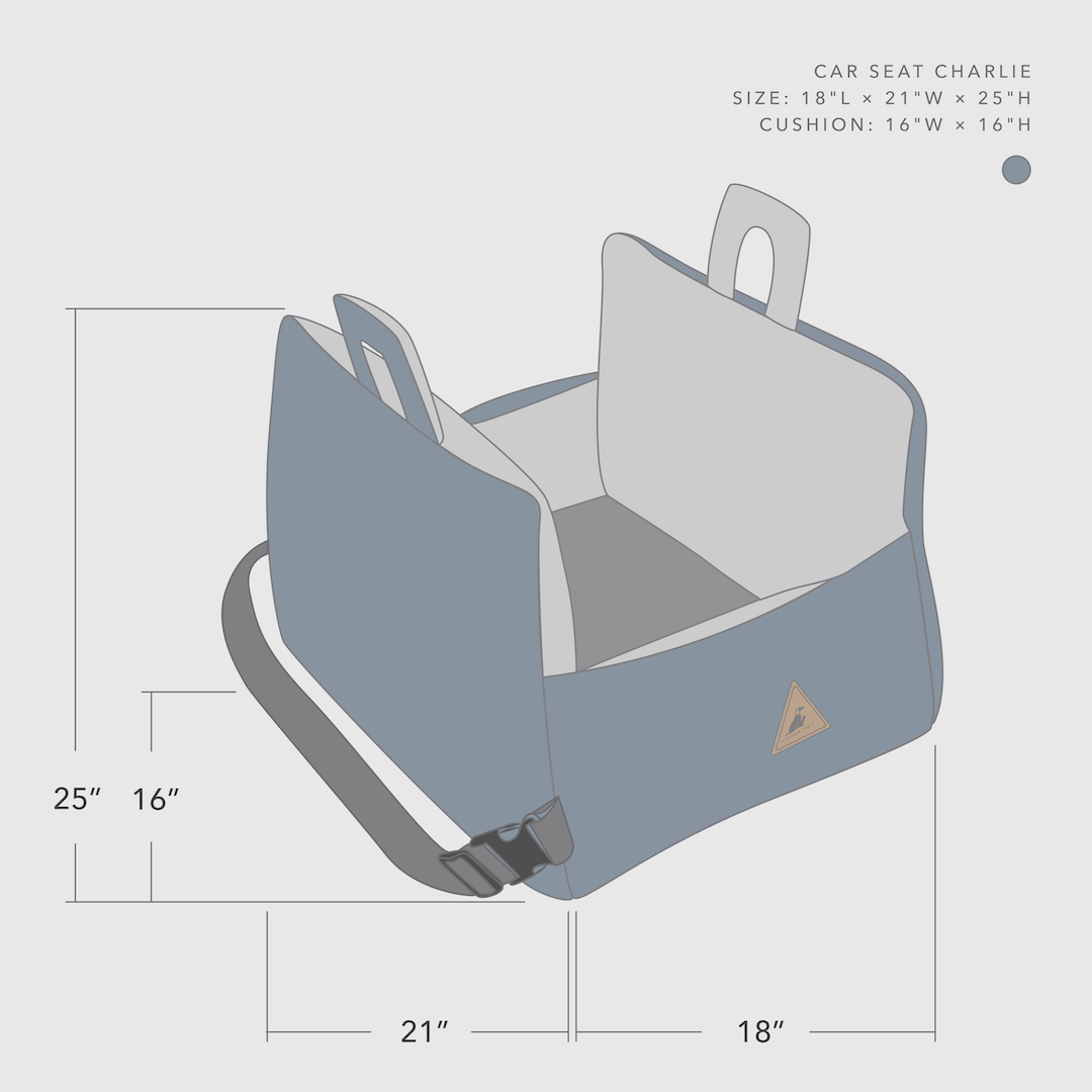 Dimensions of nooee car seat for dogs
