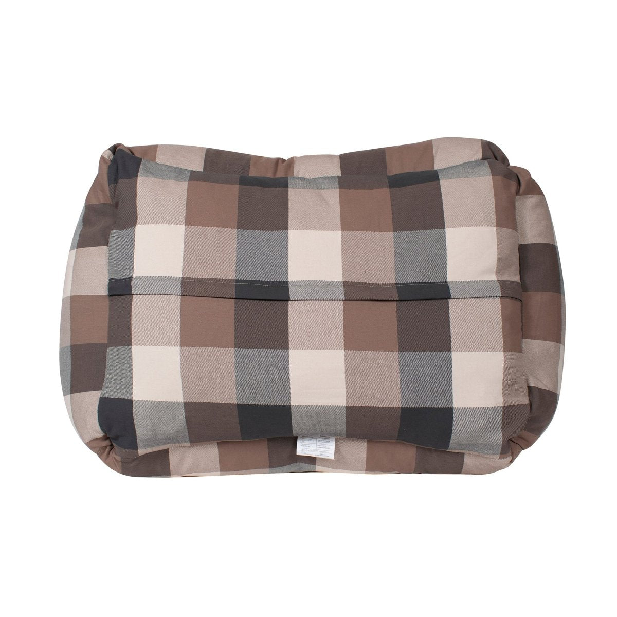 Pendleton Plaid Cotton Bolster Dog Bed With Removable Cover