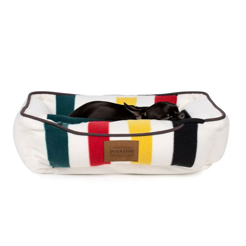 chihuahua sleeping on XS pendleton toy dog bed