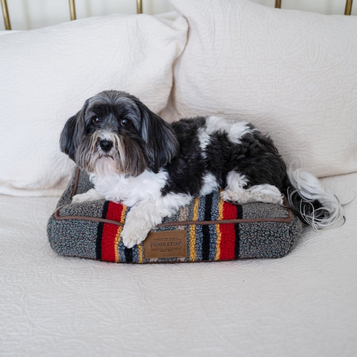 Pendleton Vintage Camp Pet Napper Dog Cushion With Removable Cover