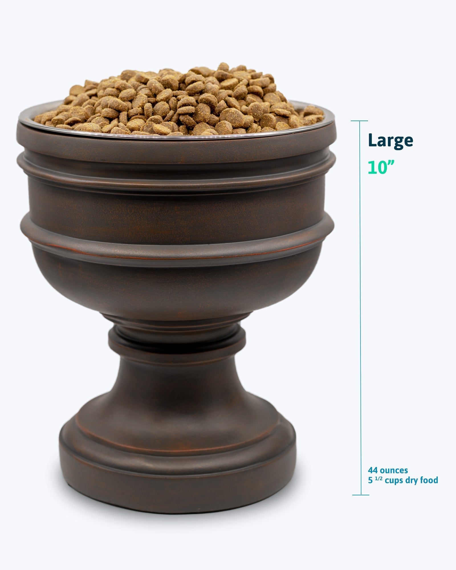 Chalice Style Summit Elevated Pet Bowl for Dogs & Cats