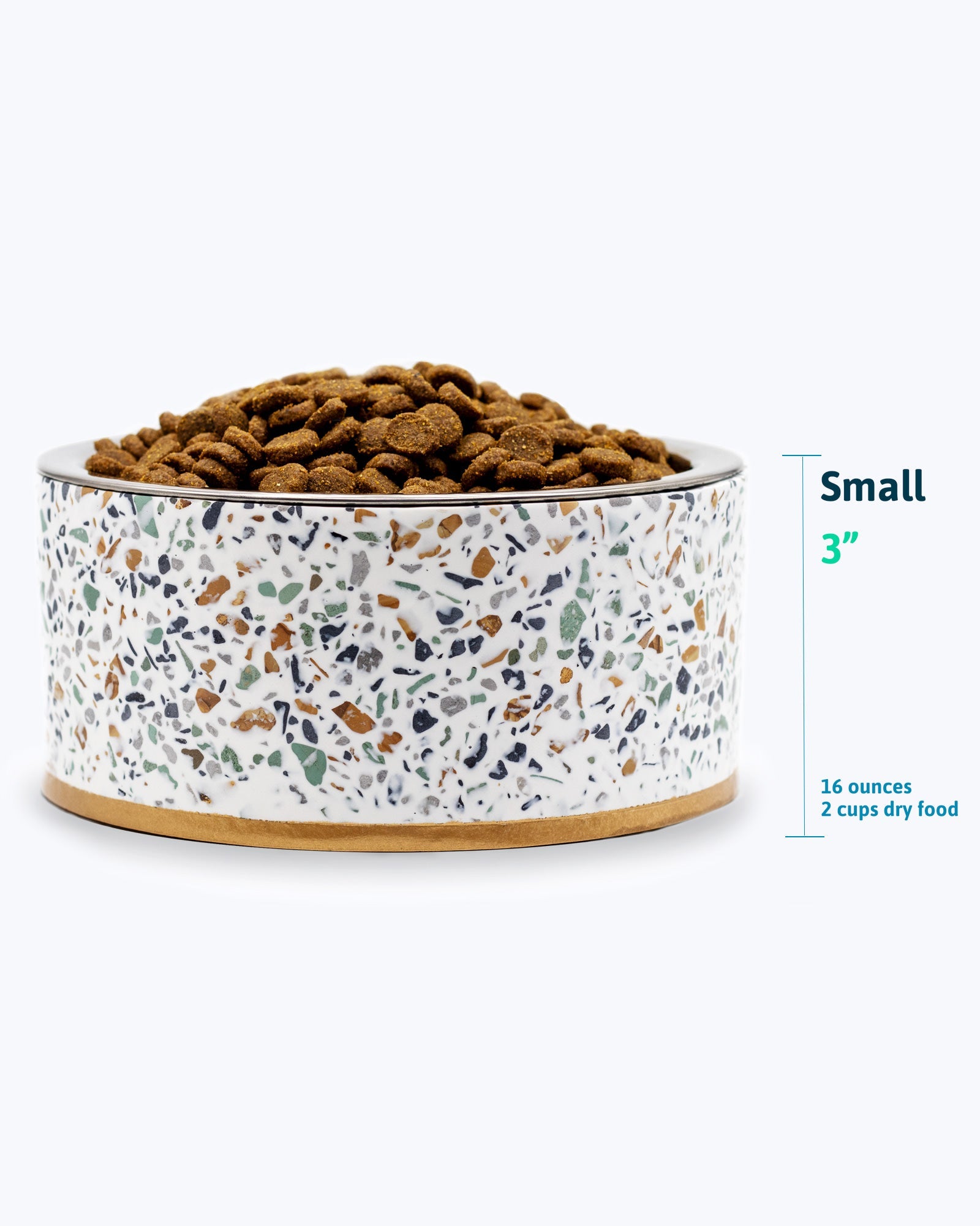 Terrazzo Modern Elevated Dog Bowl