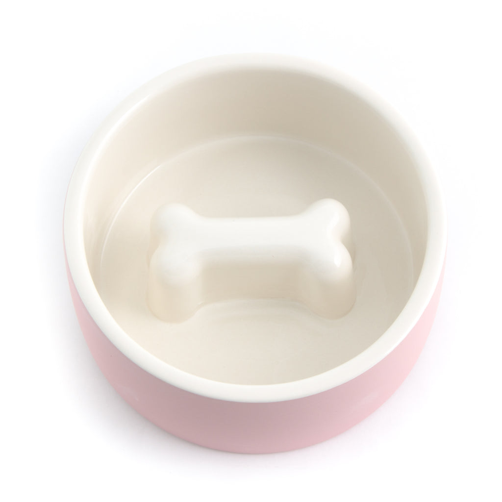 PAIKKA Medium Slow-Feed Black Ceramic Dog Bowl + Reviews