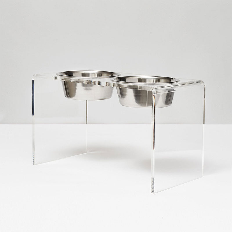 Elevated Dog Feeder For Large Dogs With Acrylic Stand