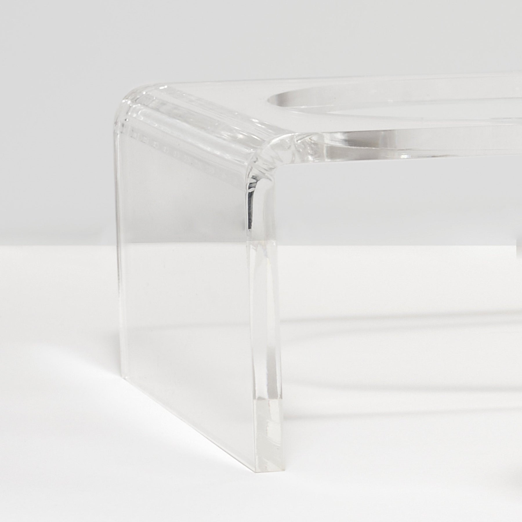 Hiddin Small Pet Feeder with Stainless Steel Bowls & Raised Acrylic Stand