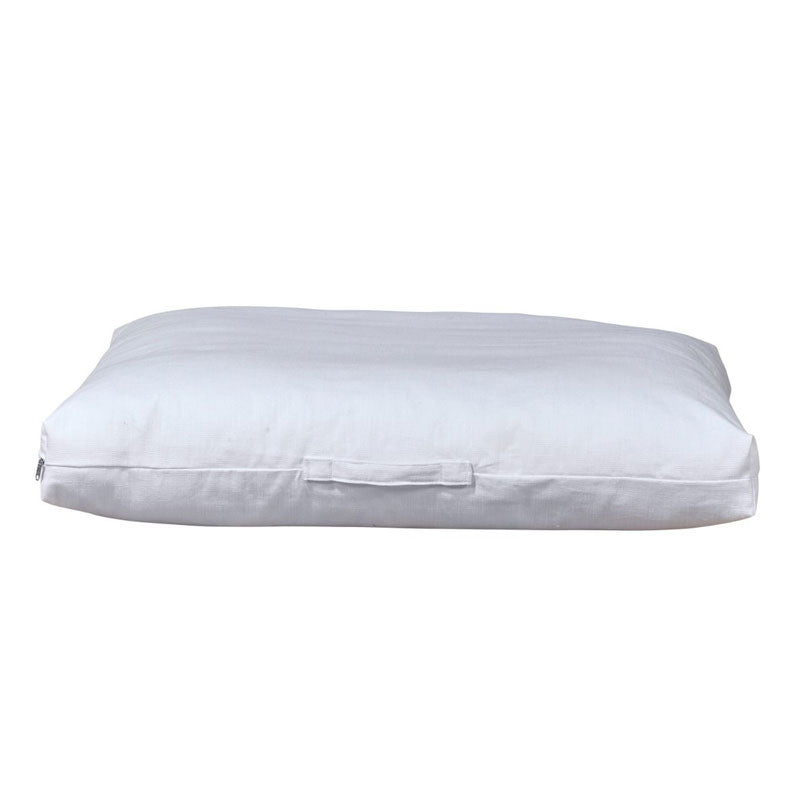 Washed White Cotton Linen Dog Cushion – Stylish, Durable Comfort for Large Dogs