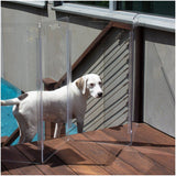 Clear and acrylic designer dog gate